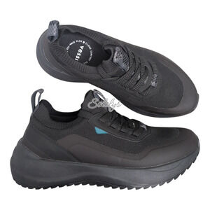 Vessi Stormburst Mens 7 Black Low Top Waterproof Dyma-Tex Knit Sneaker Boot